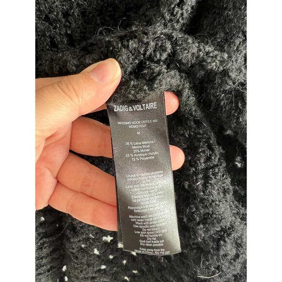 Zadig & Voltaire Massimo Hook Sweater M - Picture 6 of 10
